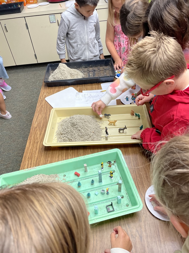 Photo of Mrs. Moore's STEM activity