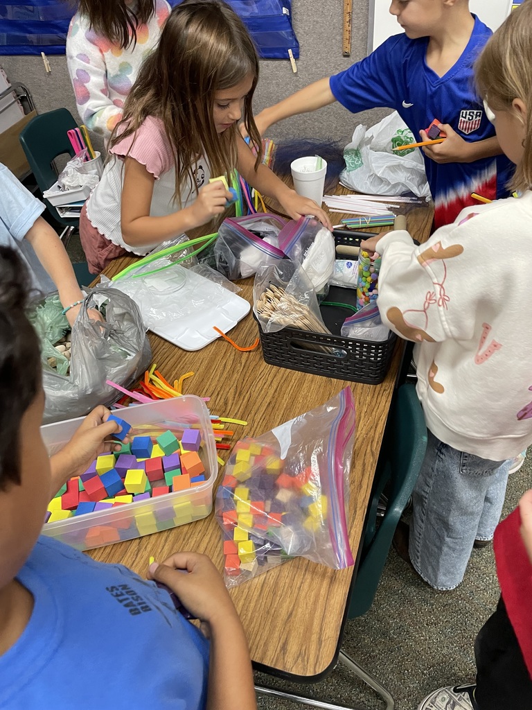 Photo of Mrs. Moore's STEM activity