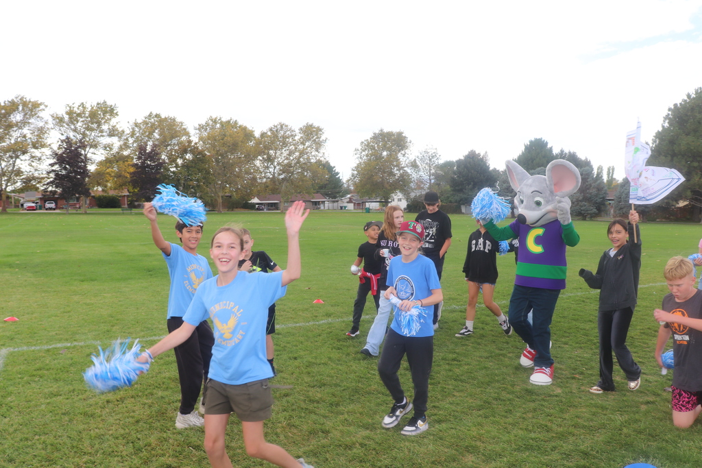 student at the fun run