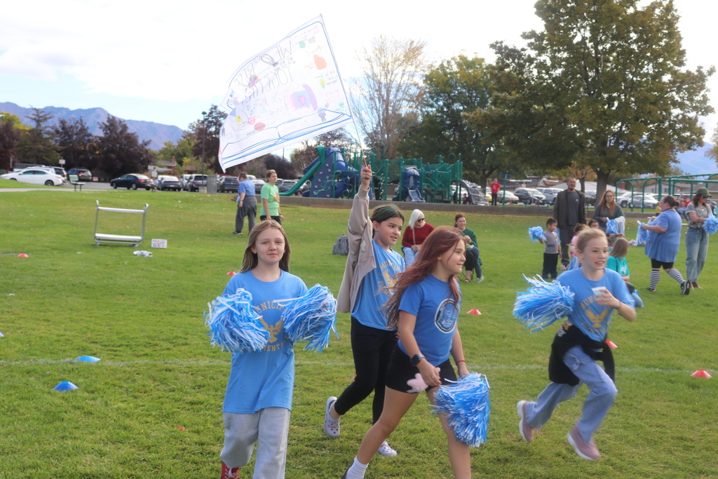 student at the fun run