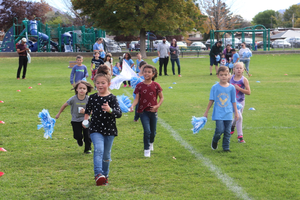 student at the fun run