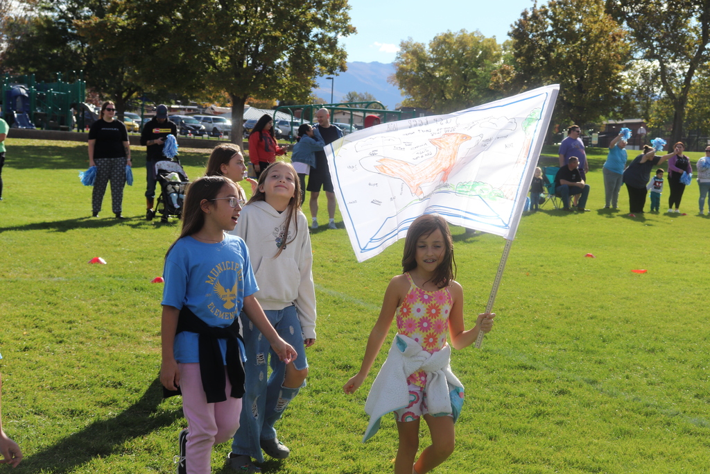 student at the fun run