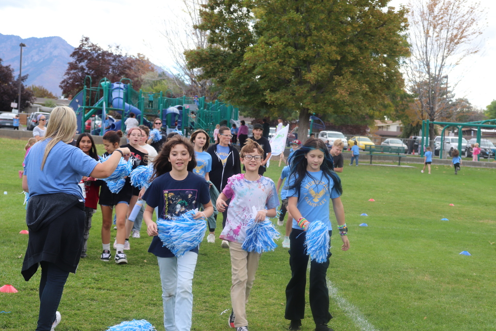 student at the fun run