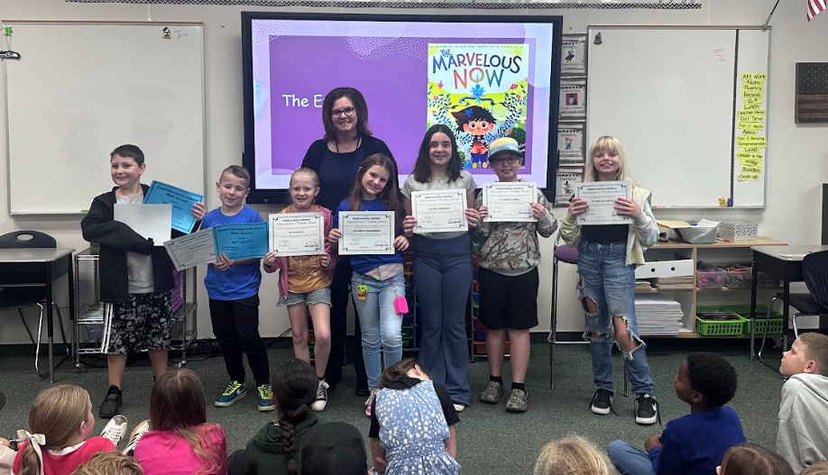 Winners of the summer Superintendent reading program.