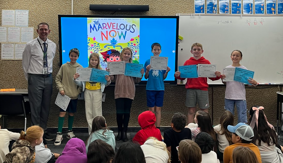 Winners of the summer Superintendent reading program.