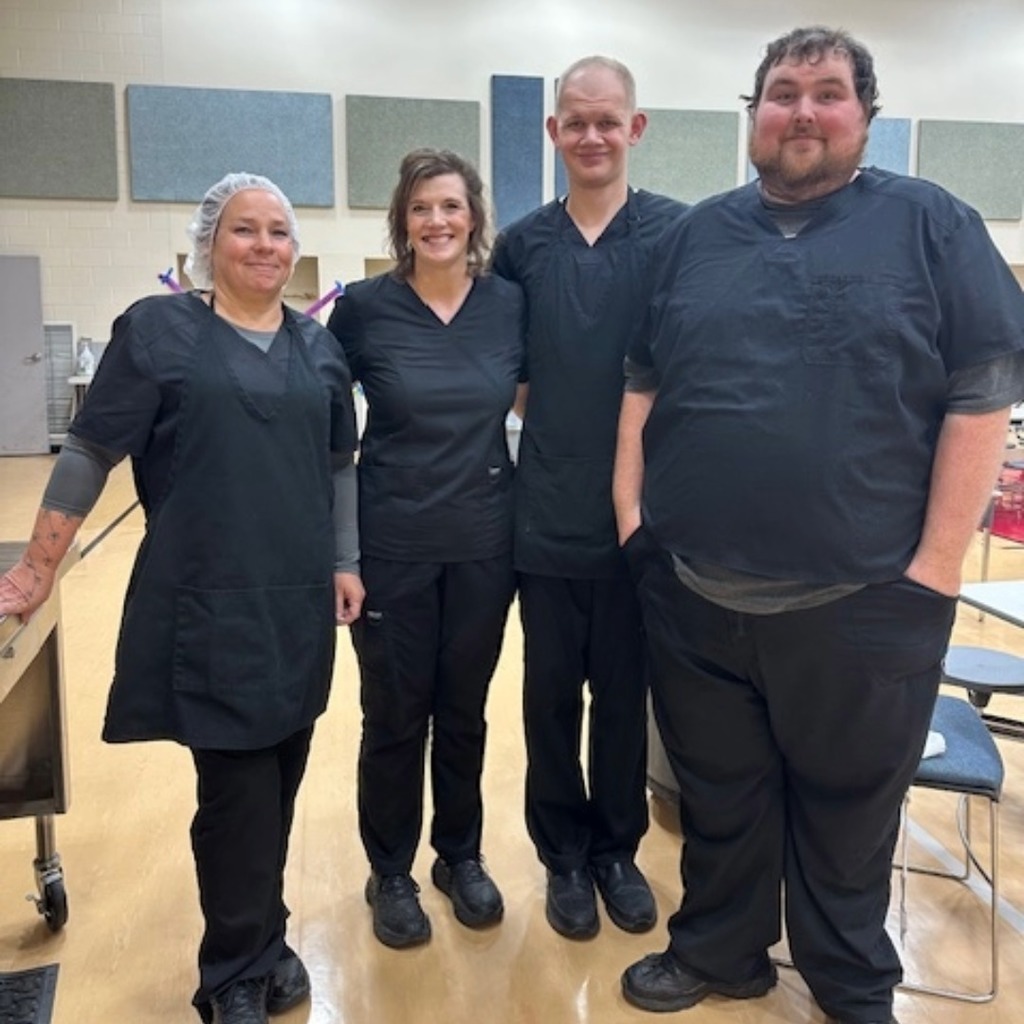 Picture of four people on our lunchroom staff.