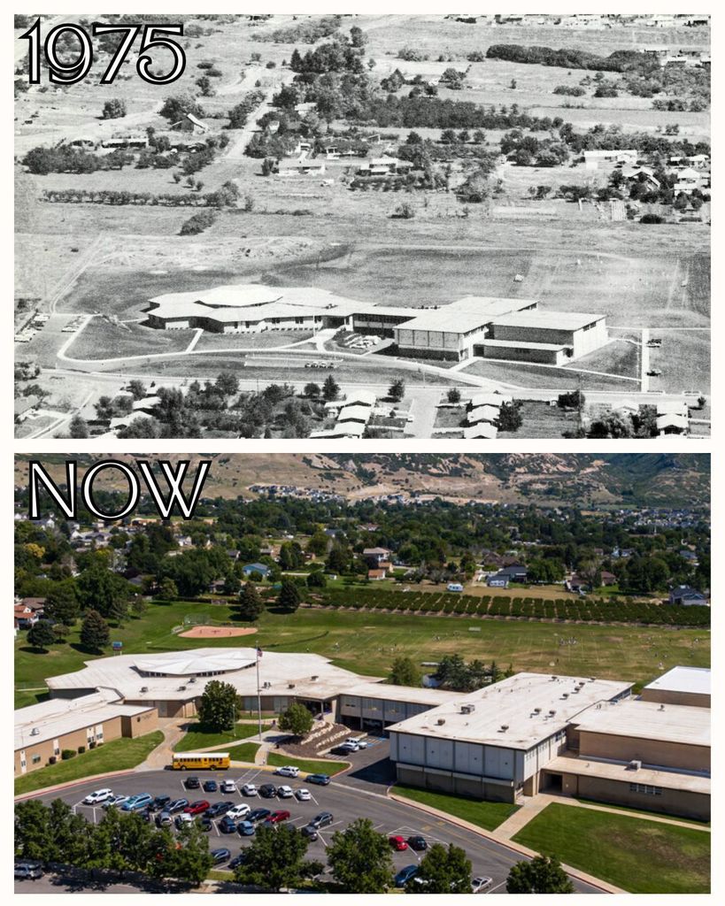 our school in 1975 vs now