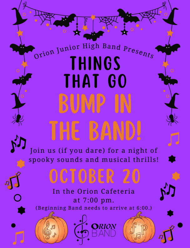 Fall Band Concert Flyer