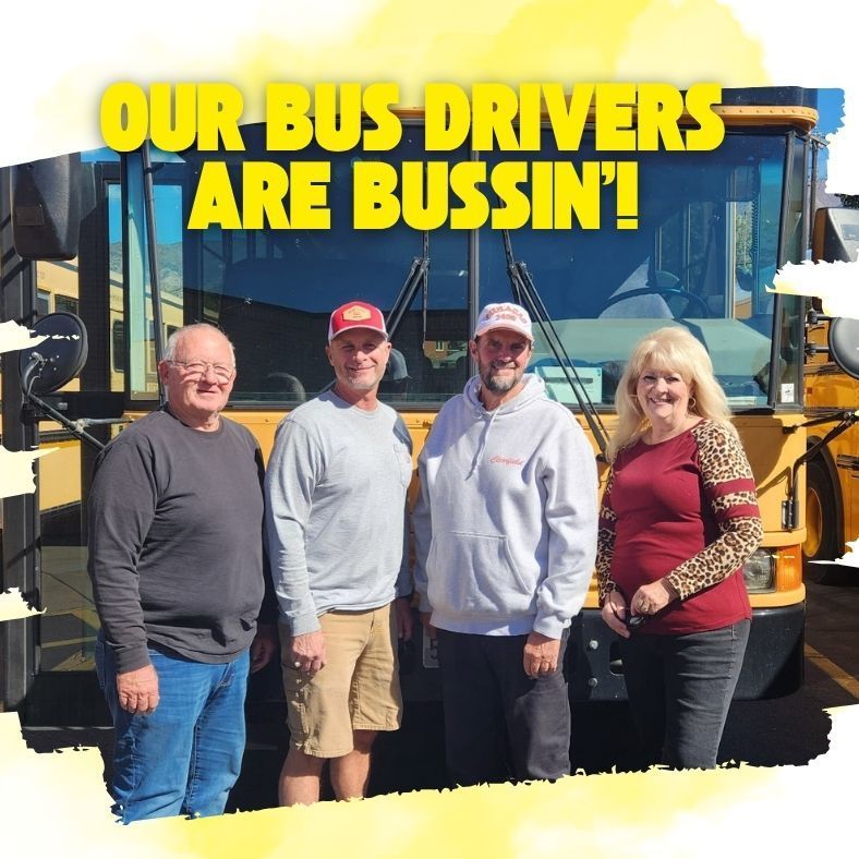 Our bus drivers are bussin! 4 bus drivers