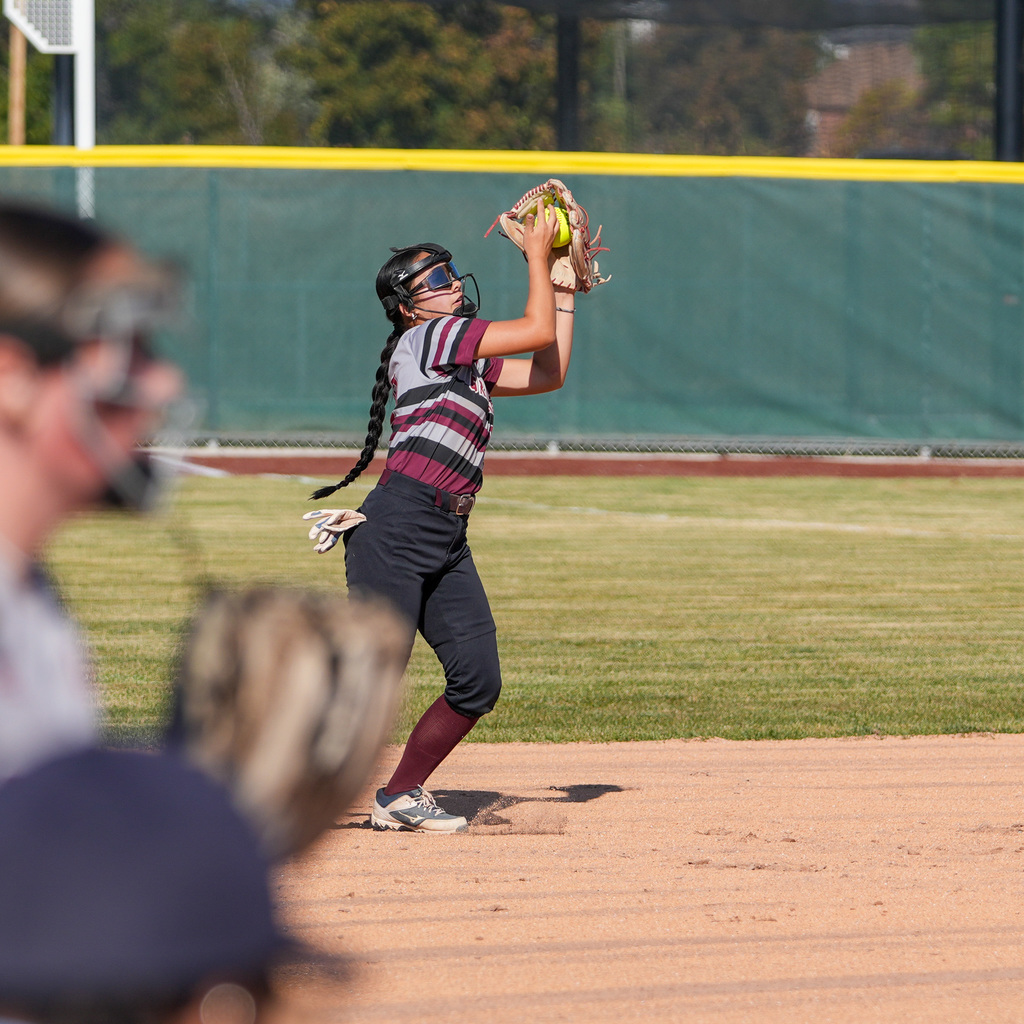 Girls softball players