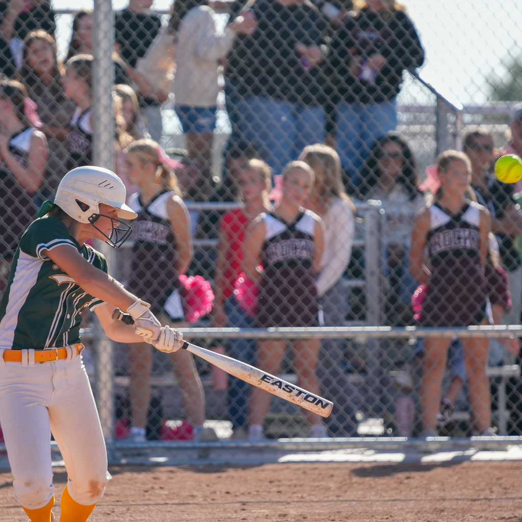 Girls softball players