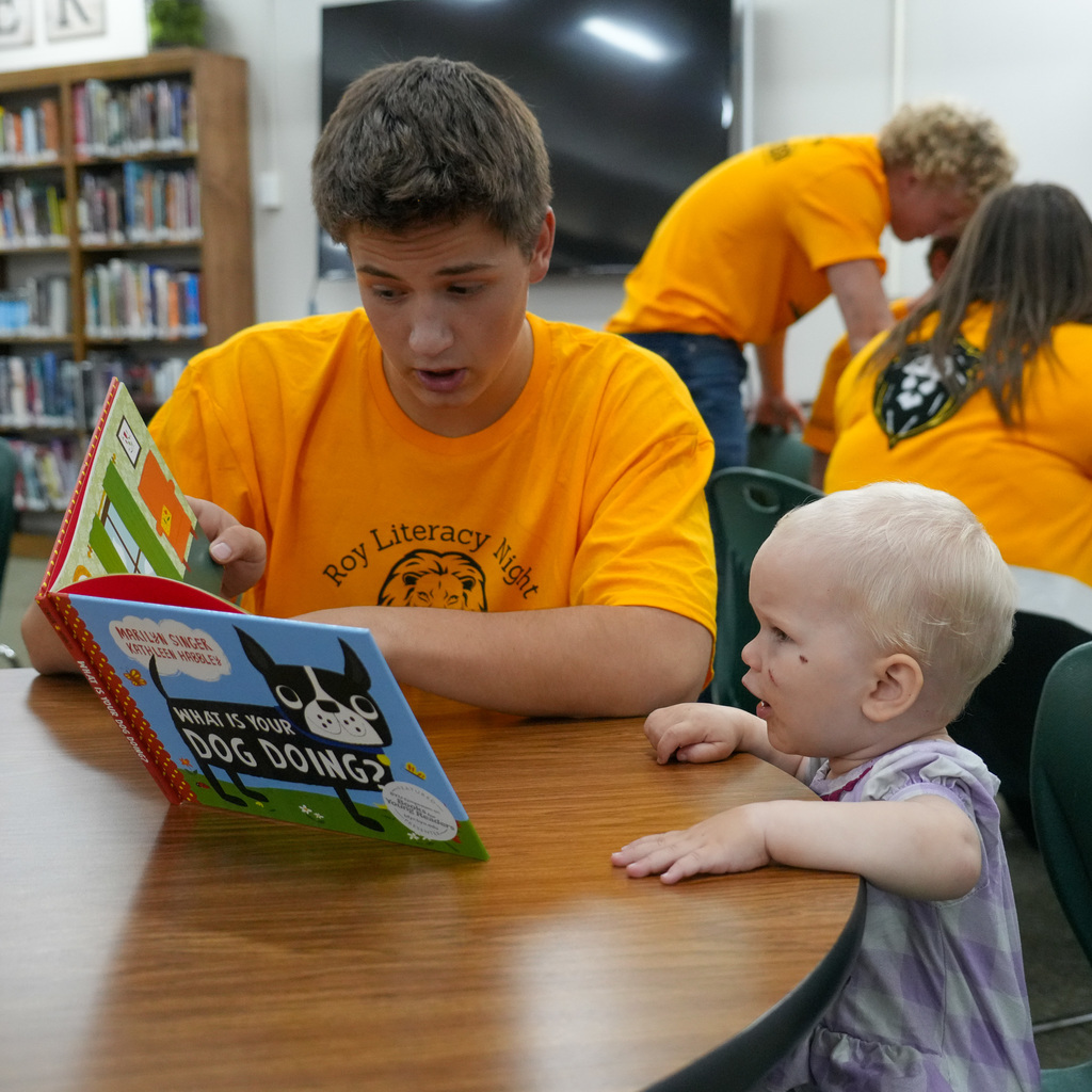 Literacy night participants