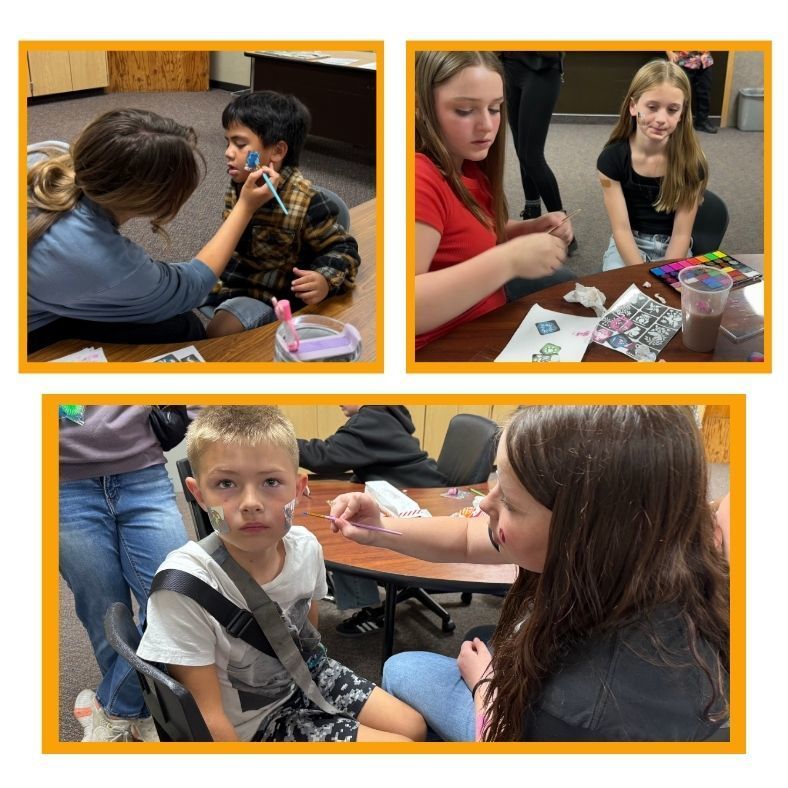 kids getting faces painted