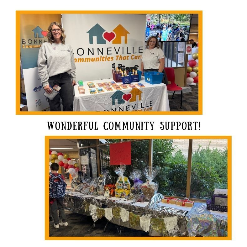 wonderful community support. Communities that care volunteers & raffle baskets