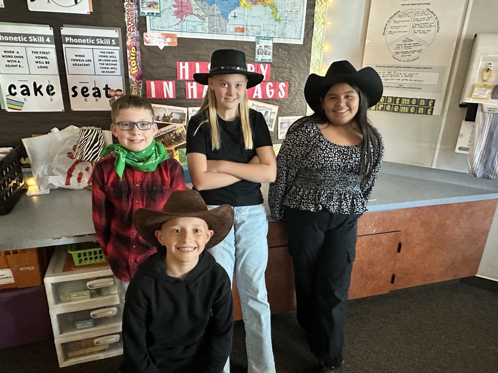 Spirit Week Western Day. Students dressed up in their best western wear. 