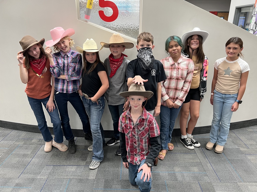 Spirit Week Western Day. Students dressed up in their best western wear. 