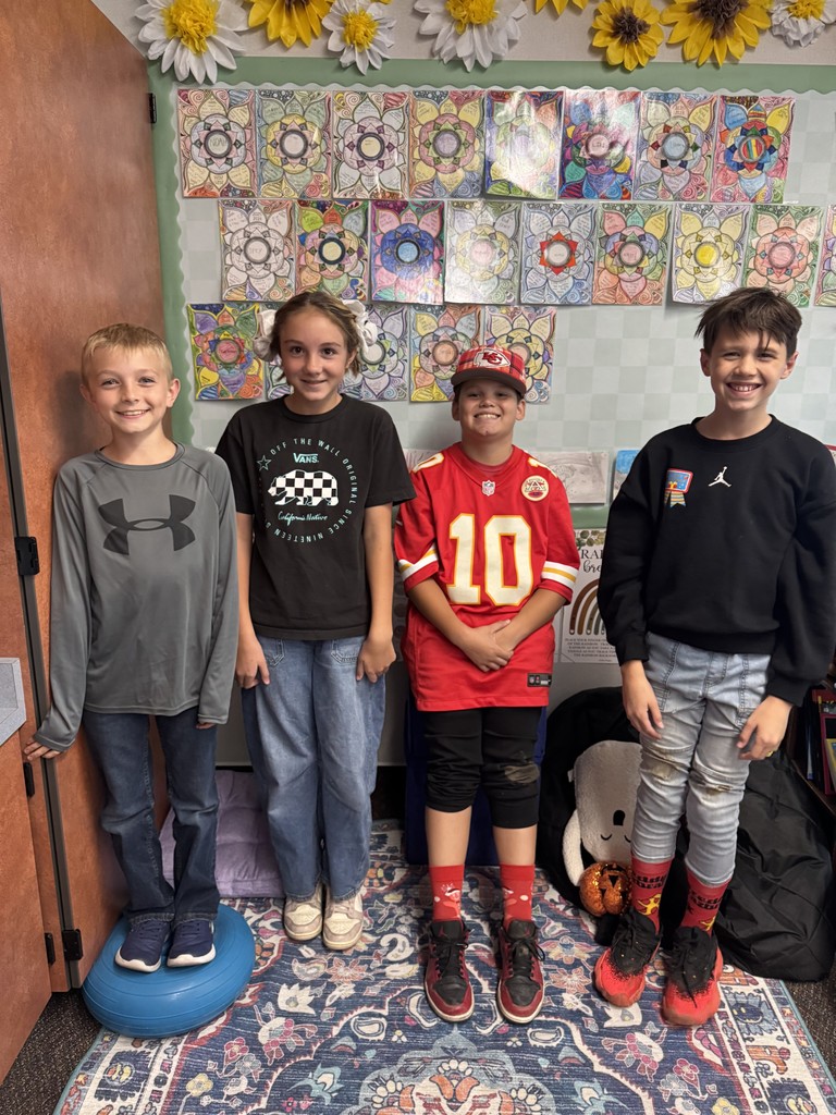 Spirit Week Crazy hair day. Students have crazy sock, hair , and clothes