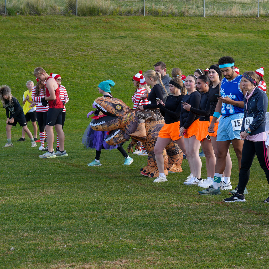 Monster dash participants