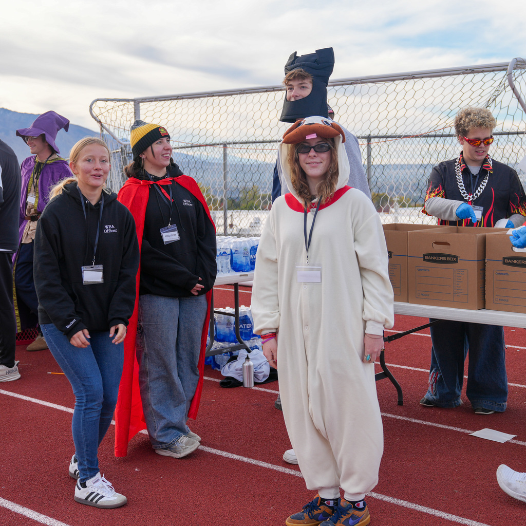 Monster dash participants