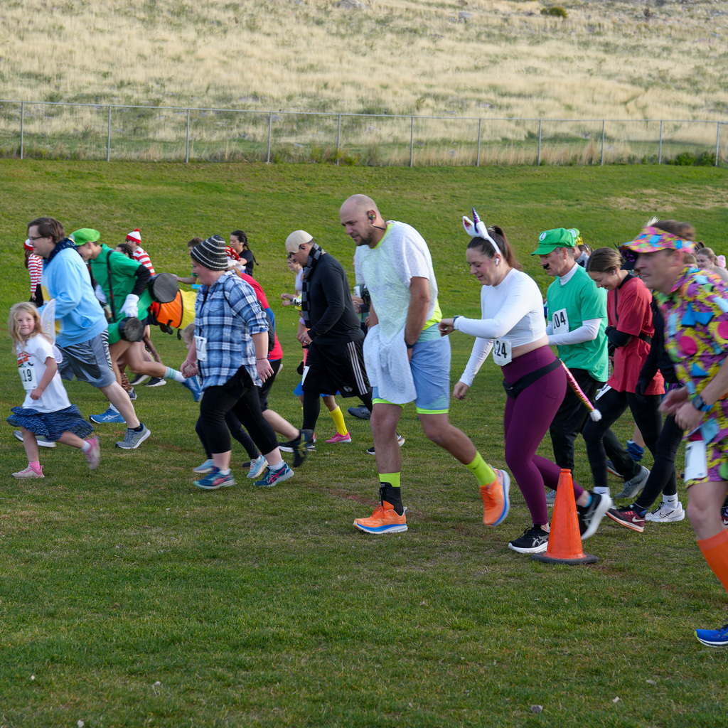 Monster dash participants