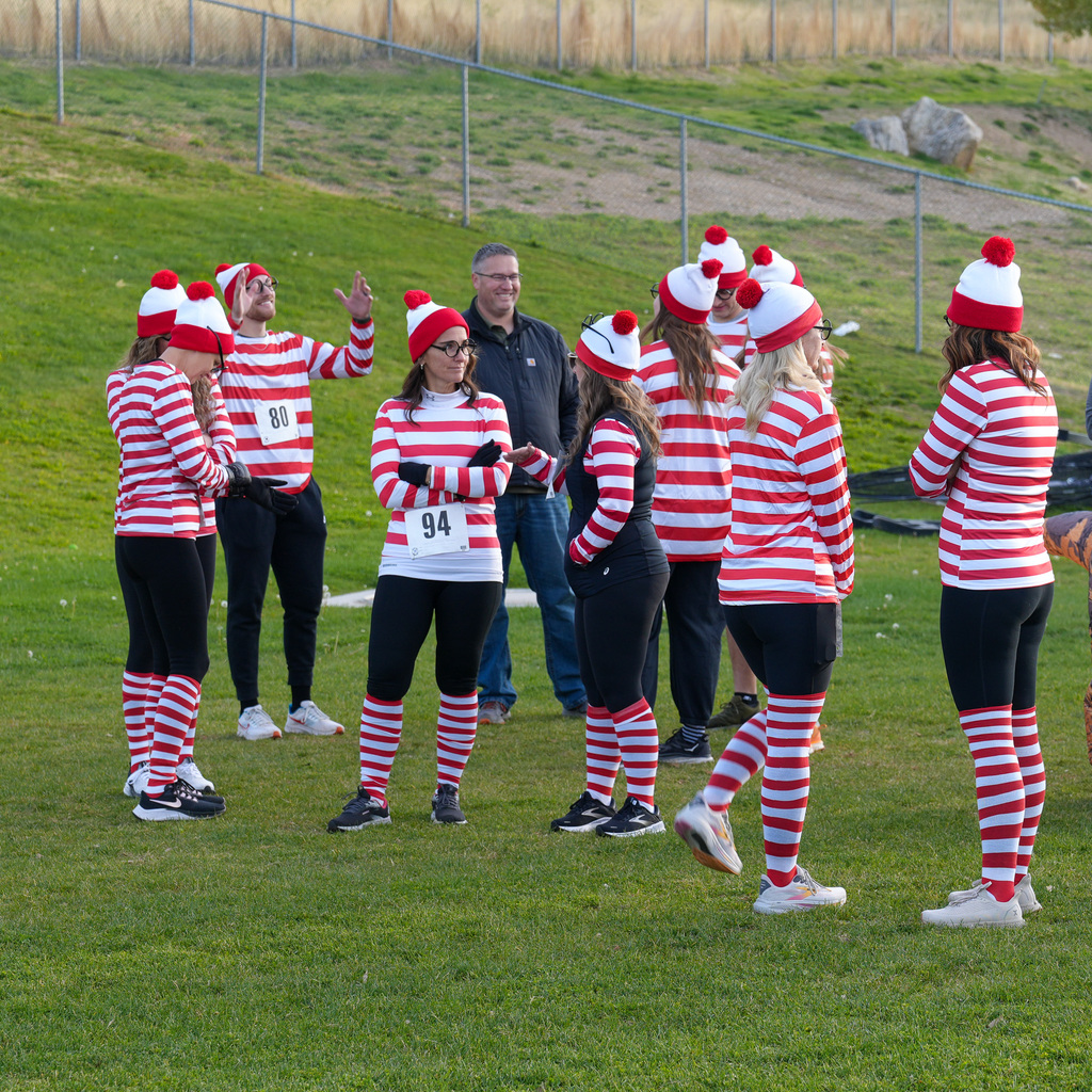 Monster dash participants