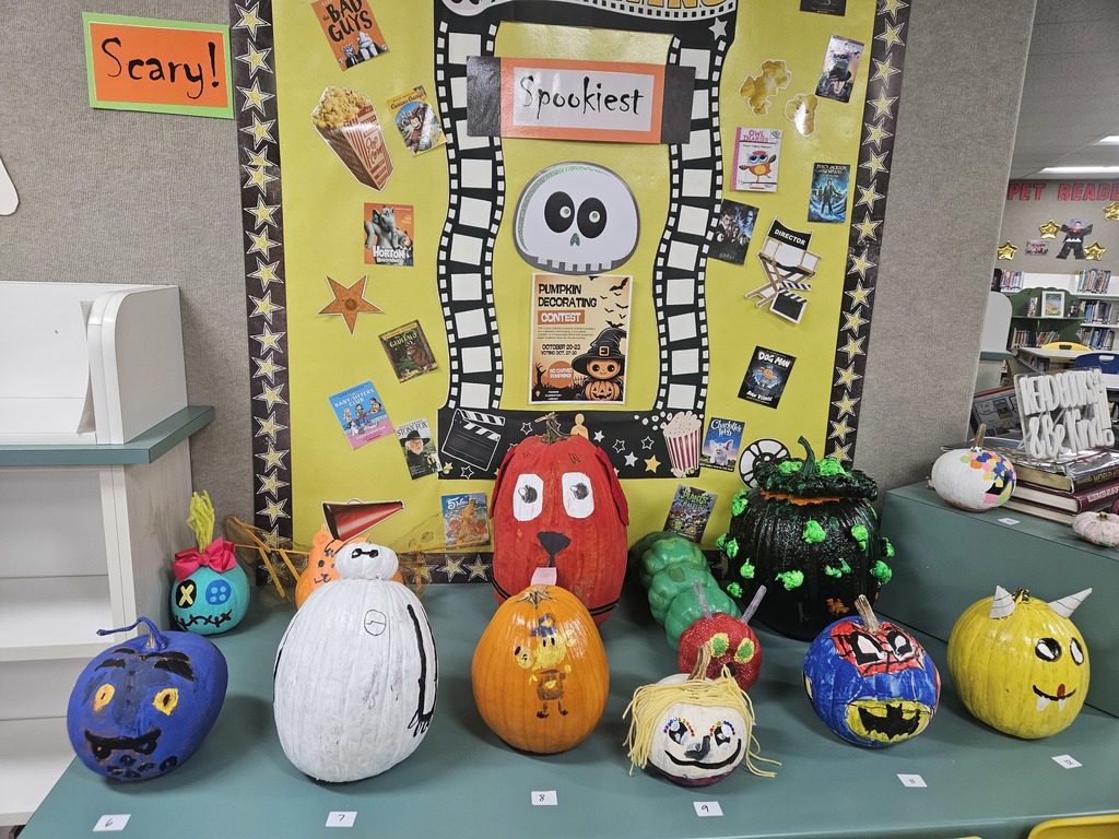 Decorated pumpkins