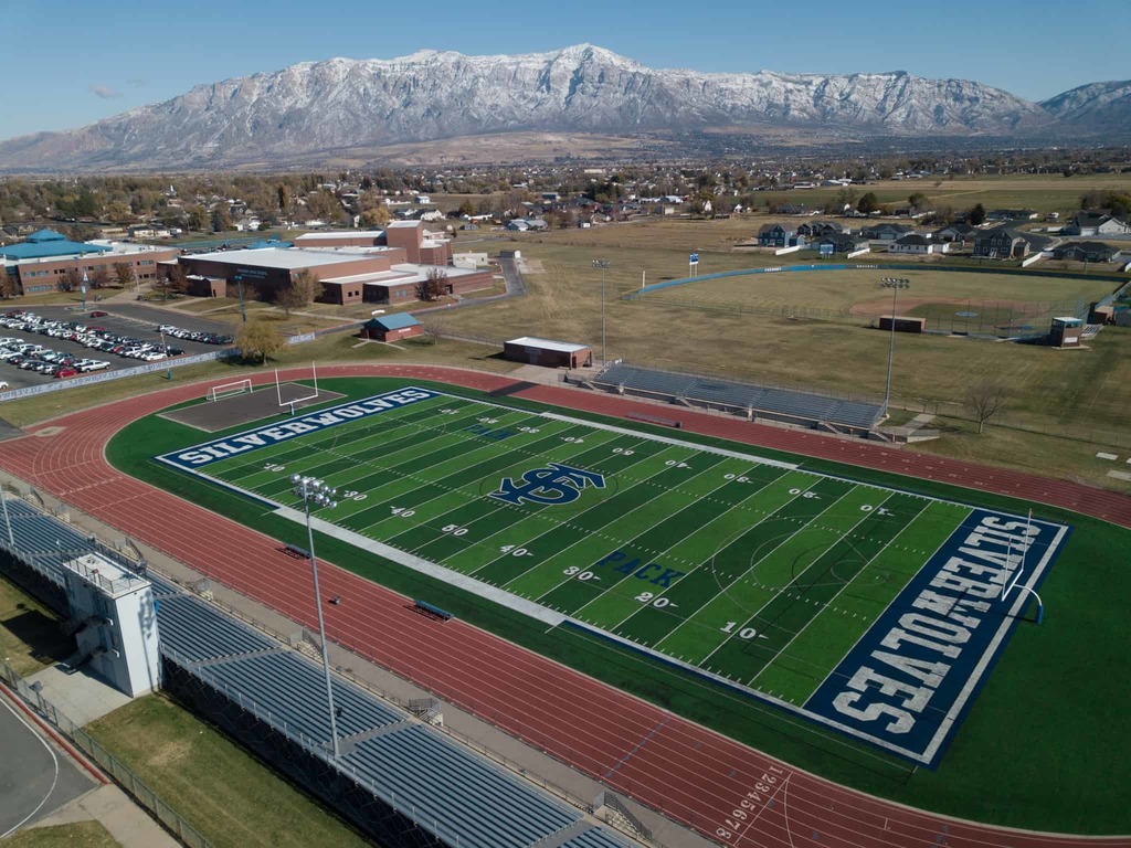 arial picture of the Fremont high school football field