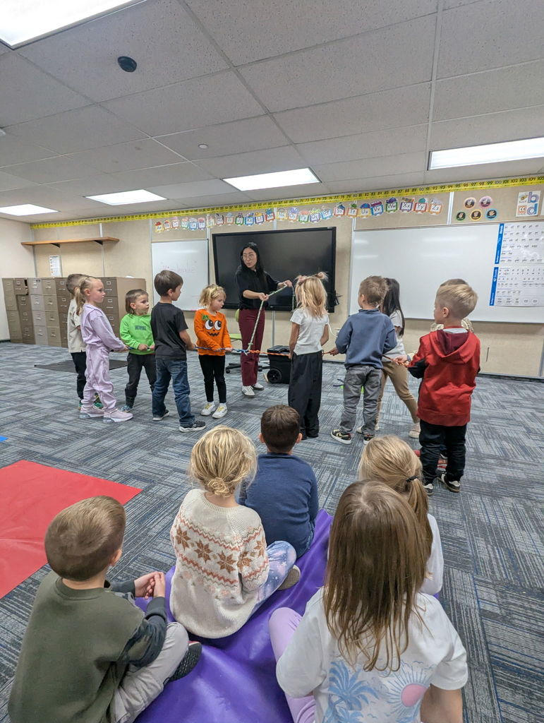 Students experimenting with push and pull