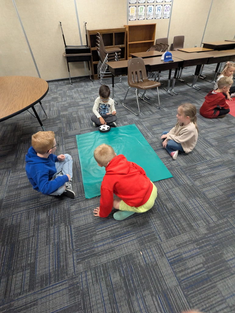 Students experimenting with push and pull