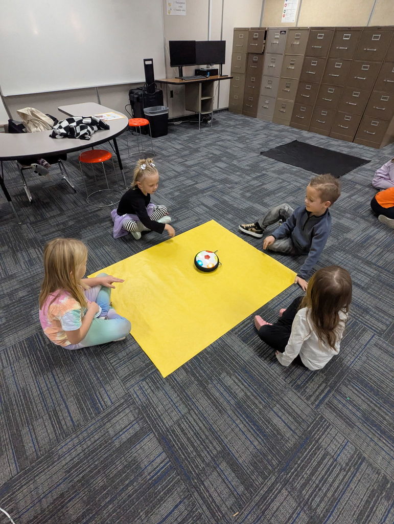 Students experimenting with push and pull