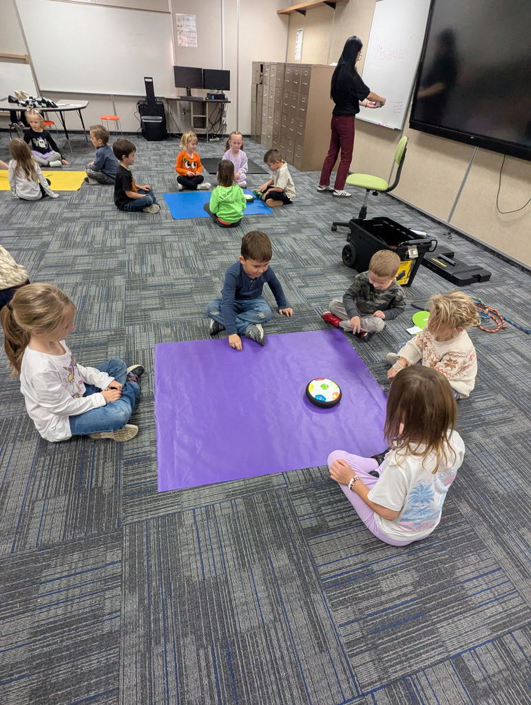 Students experimenting with push and pull