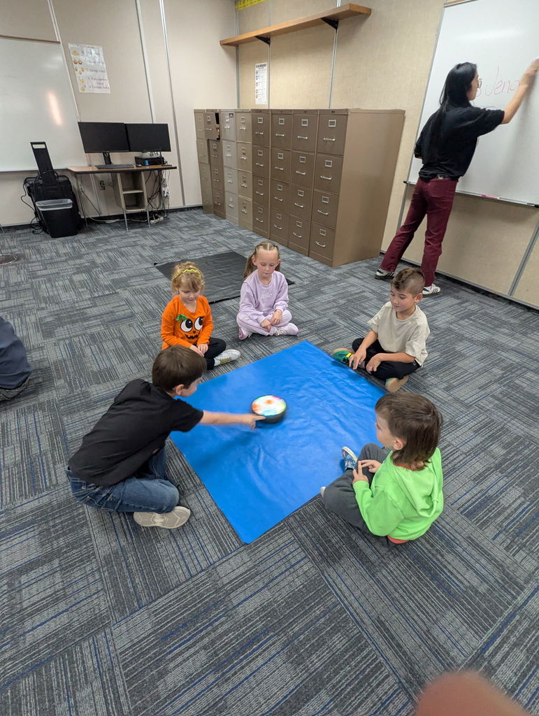 Students experimenting with push and pull