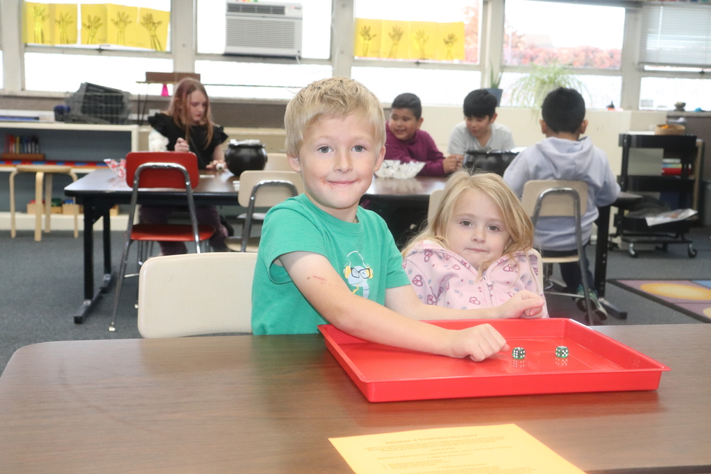 Students enjoying family night