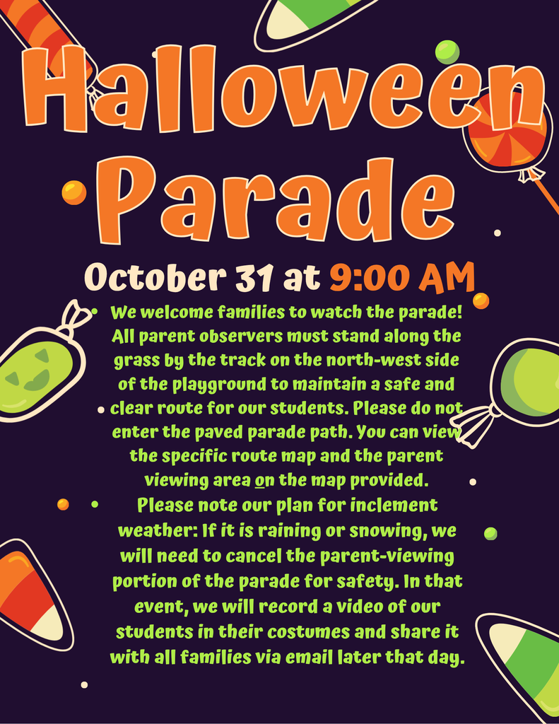 Halloween Parade , October 31st at 9:00 AM
