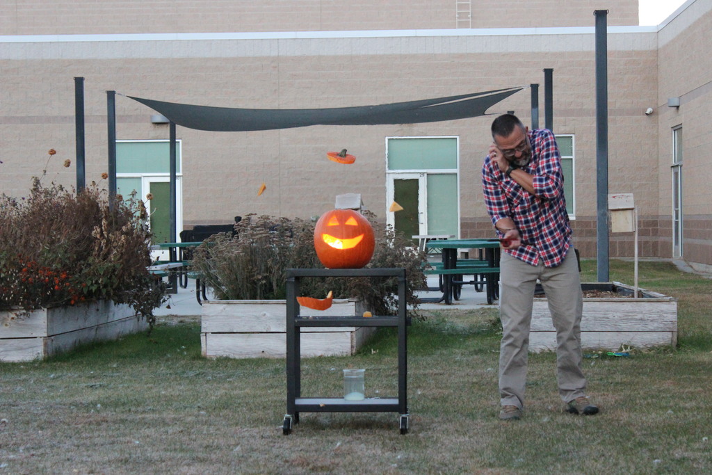 Explosive pumpkin carving with Dr. Joy