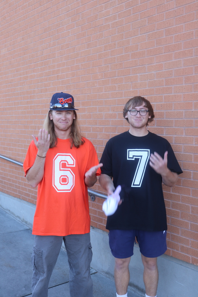 students and faculty at Halloween parade