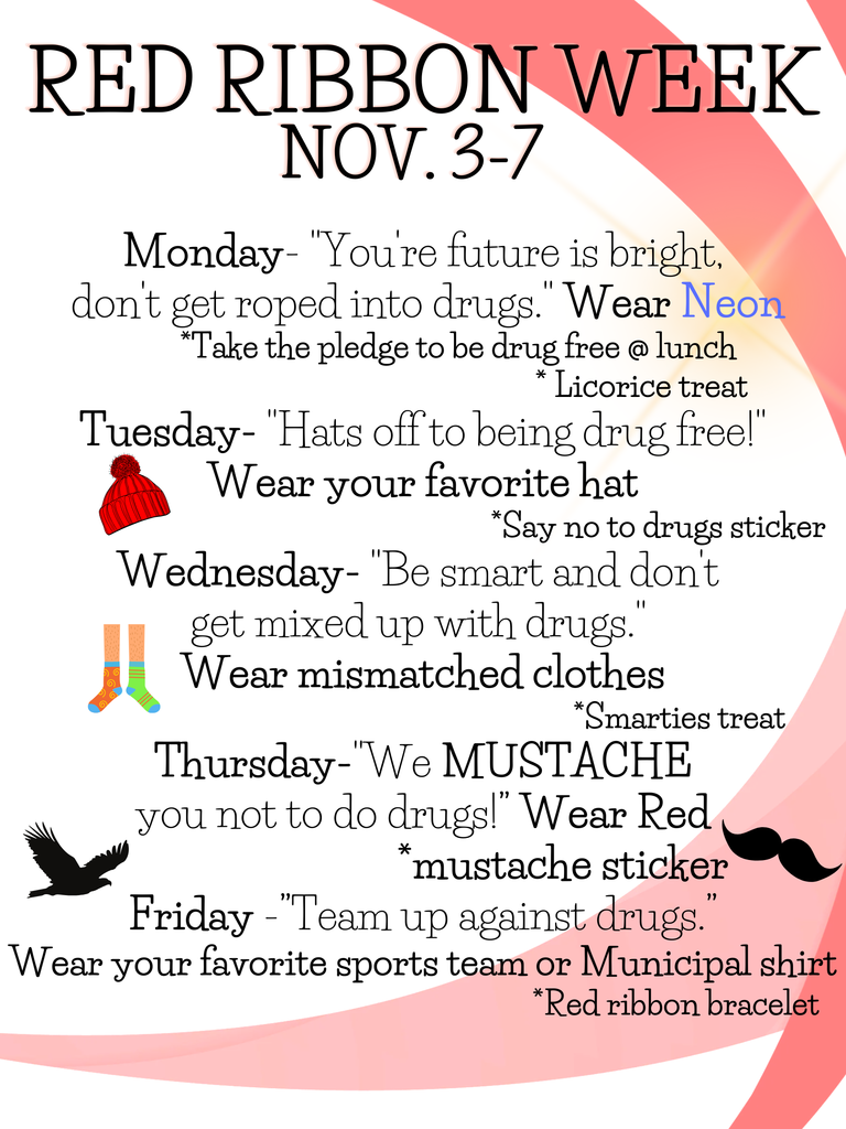 red ribbon week flyer