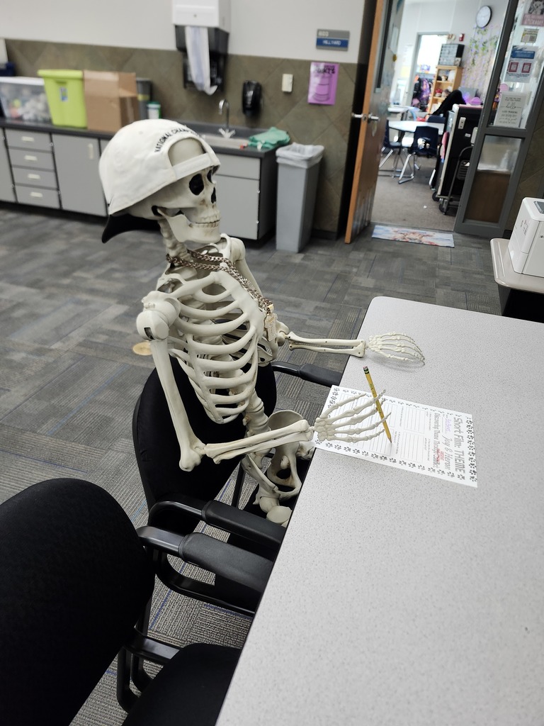 Bob Bones doing some homework in the 6th grade Kiva