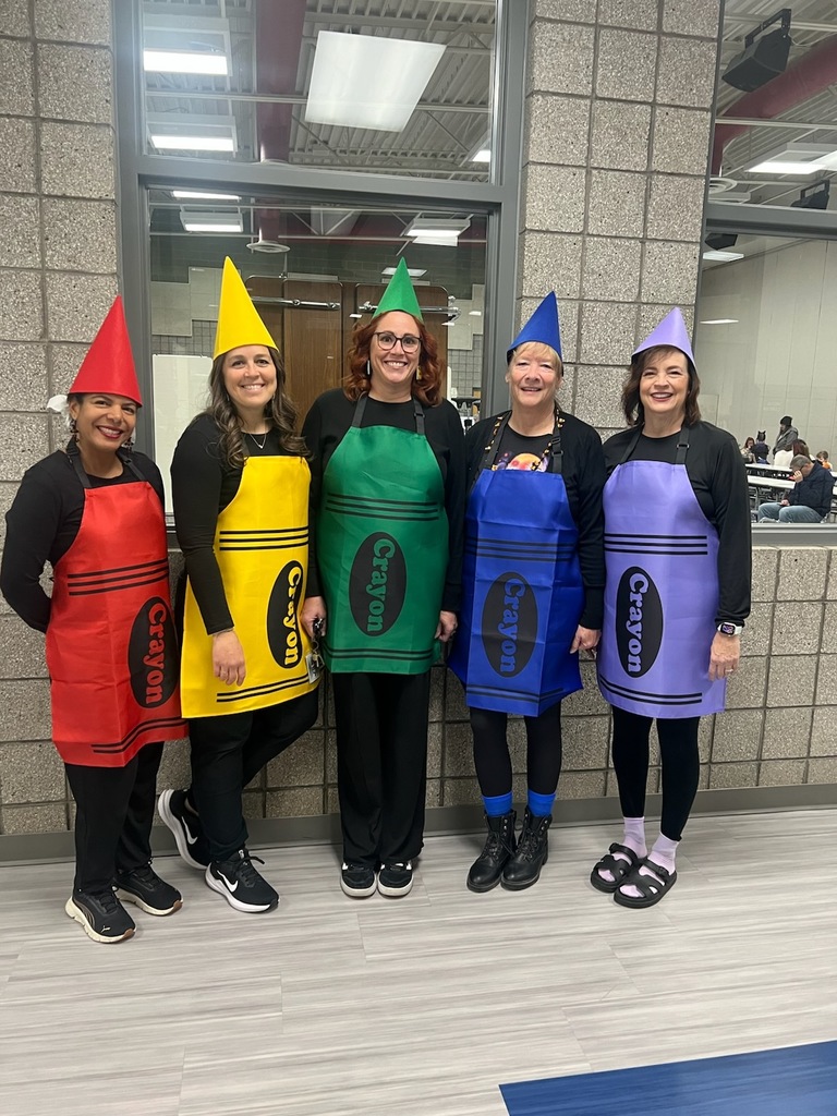 1st Grade Team as Colorful Crayons