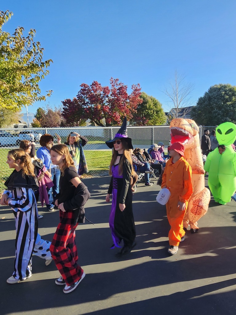 Cute kids in the Halloween Parade