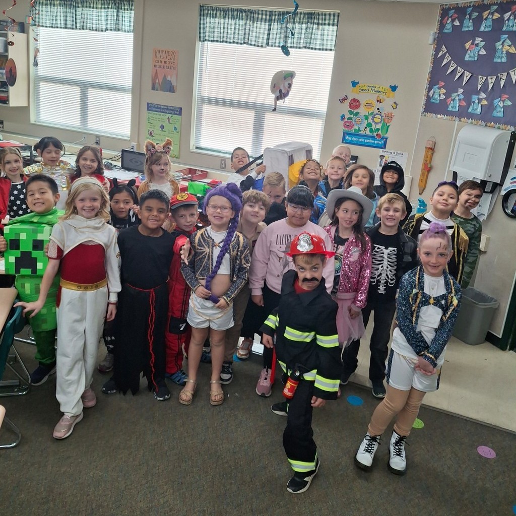 Kids in Halloween costumes