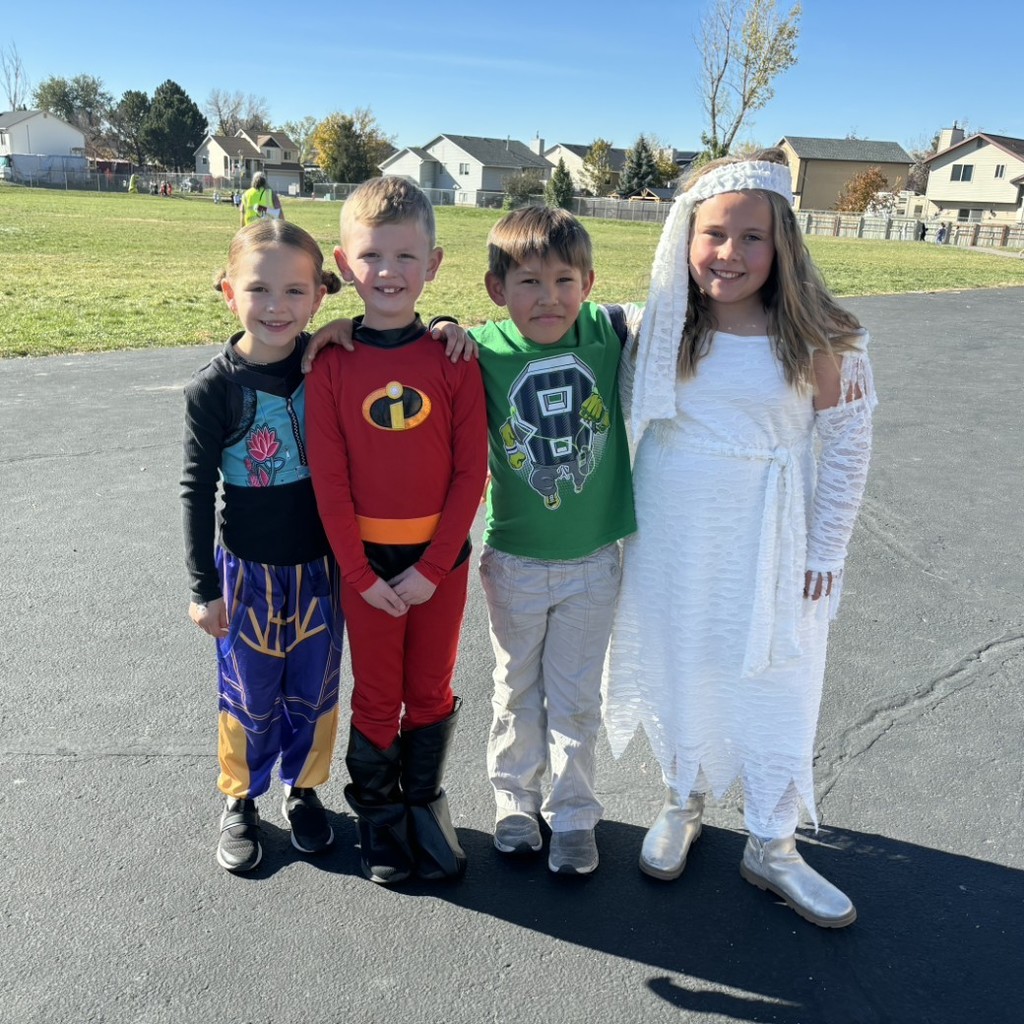 Kids in costumes