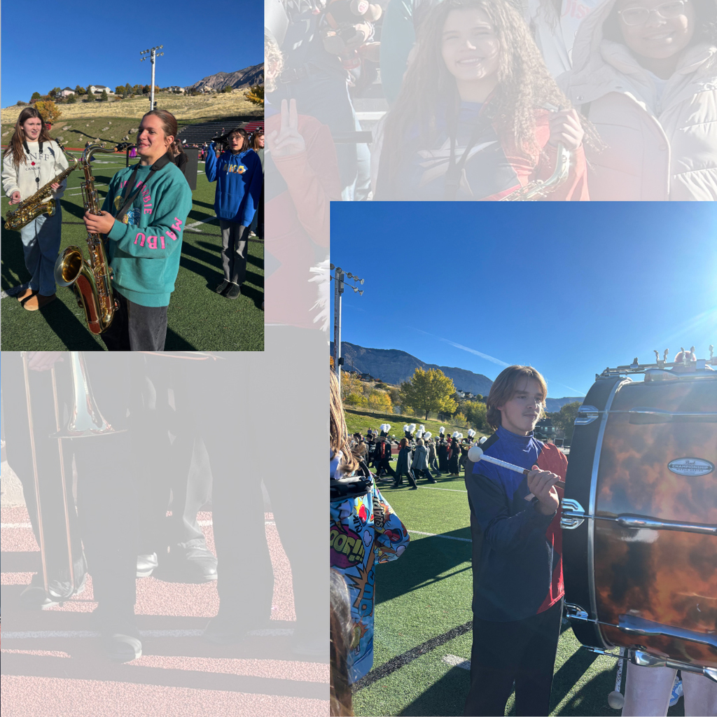 photographs of the roy jr high marching band