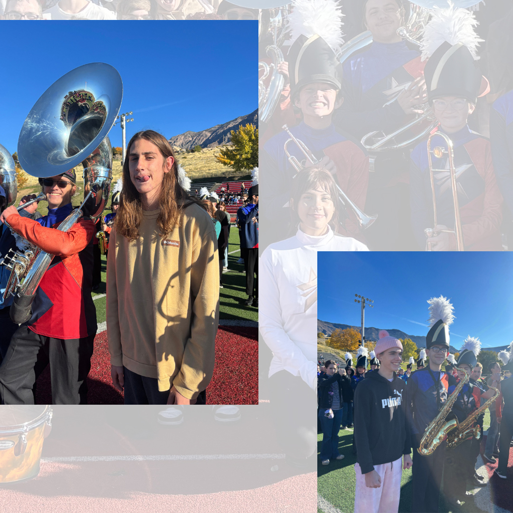 photographs of the roy jr high marching band