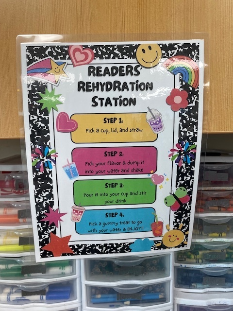 Reader's Hydration Station Poster