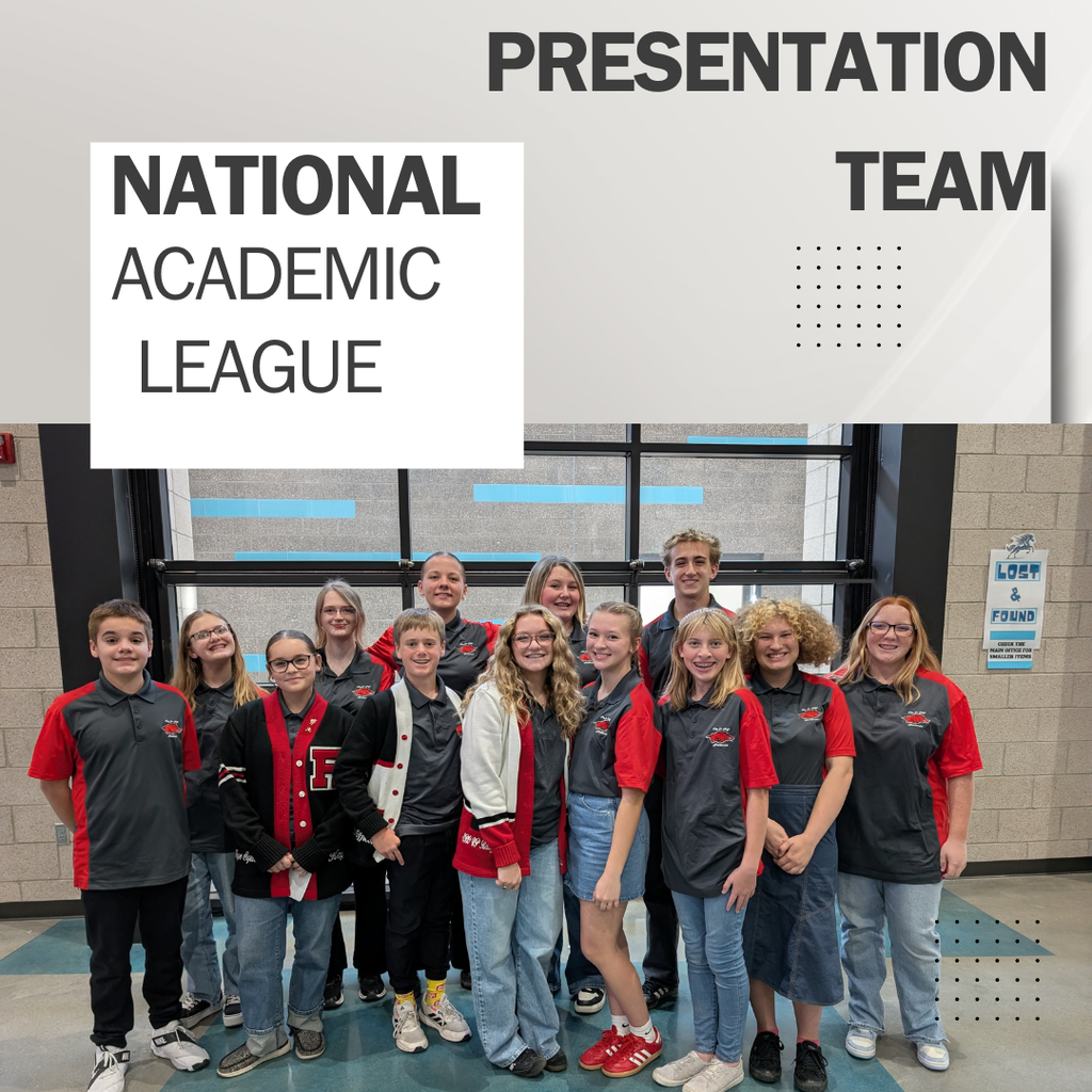 Photograph of the Roy Jr National Academic League presentation team