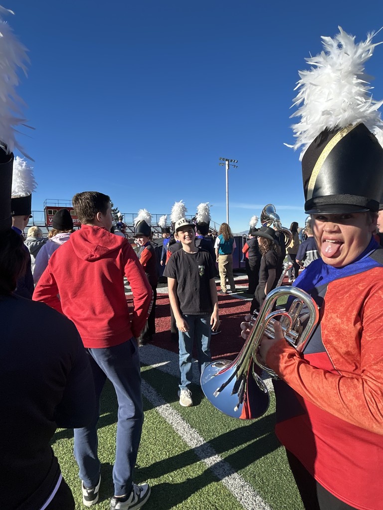 The district Marching Band, Mountain Star, performed at the Grand Opening of Trader Joe's! Some of Orion's own were there participating. 