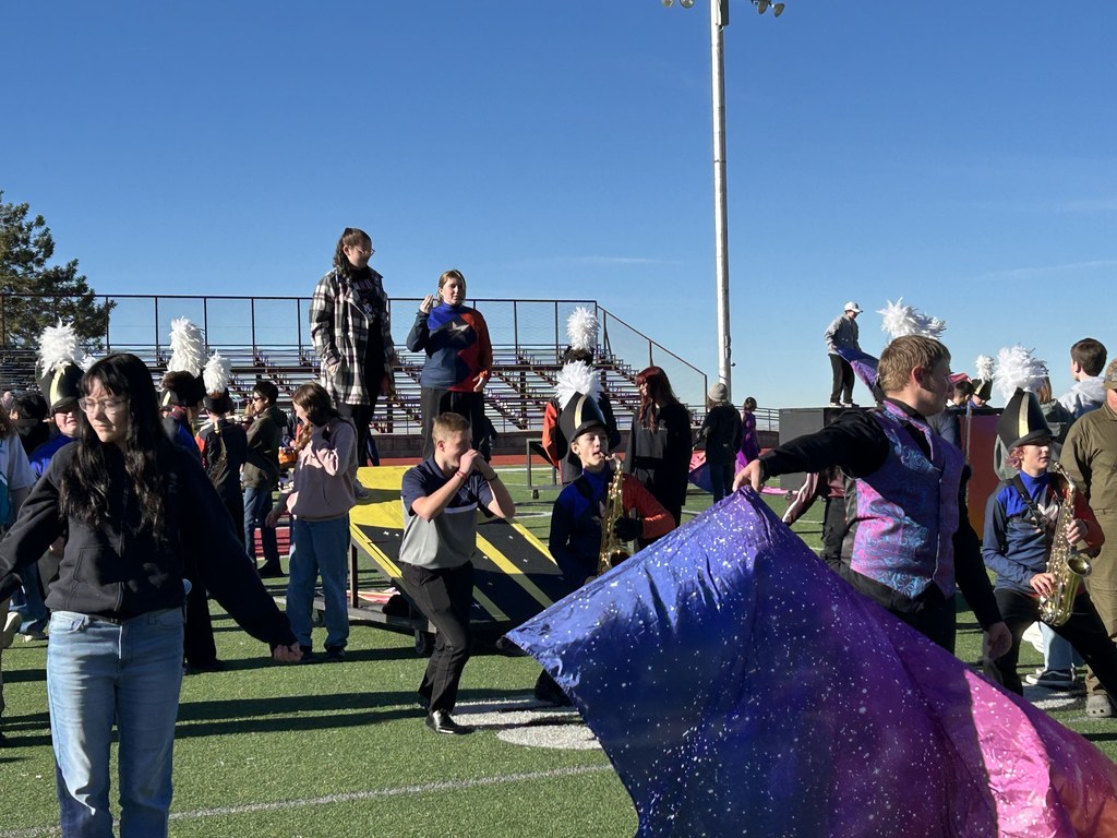 The district Marching Band, Mountain Star, performed at the Grand Opening of Trader Joe's! Some of Orion's own were there participating. 