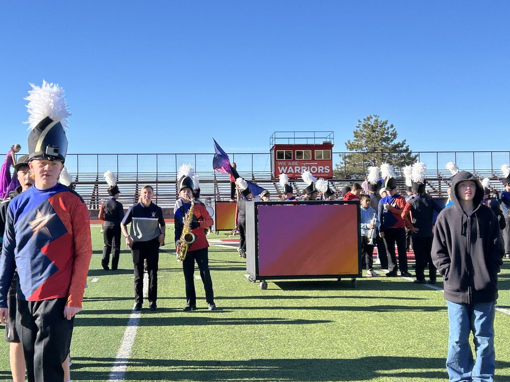 The district Marching Band, Mountain Star, performed at the Grand Opening of Trader Joe's! Some of Orion's own were there participating. 