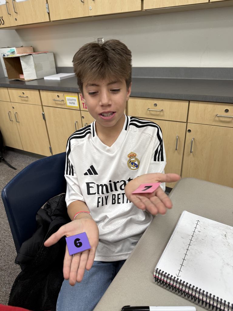 Sage & Scribe & "6  7"  Fun!!  We had a day where students got to take turns being the teacher or being the scribe - the one writing down what the "teacher" said.  It was great hearing them instruct each other and we loved hearing words we use.  We also celebrated Halloween with as much 6 & 7 math as we could come up with!  